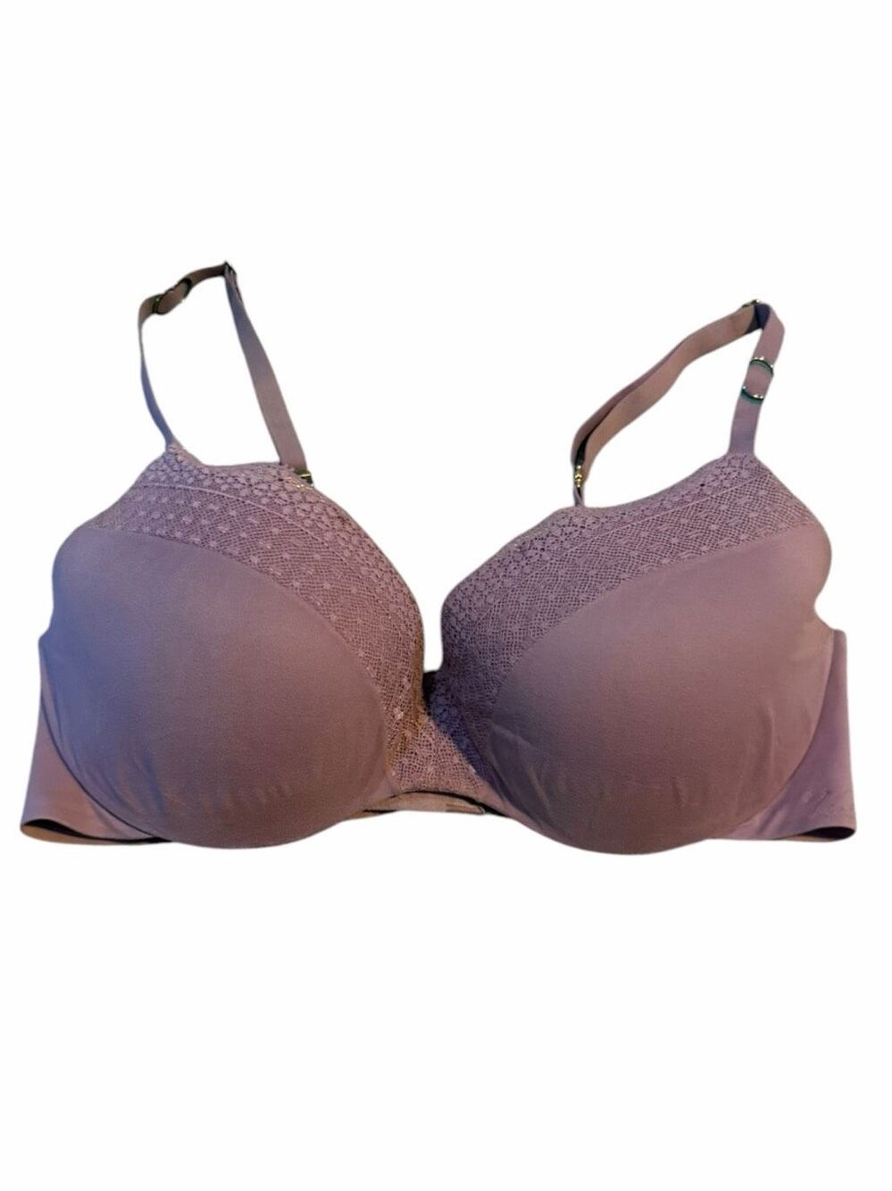 VICTORIA’S SECRET Incredible Demi Bra Mauve Lace Lined Underwire Bra 34D